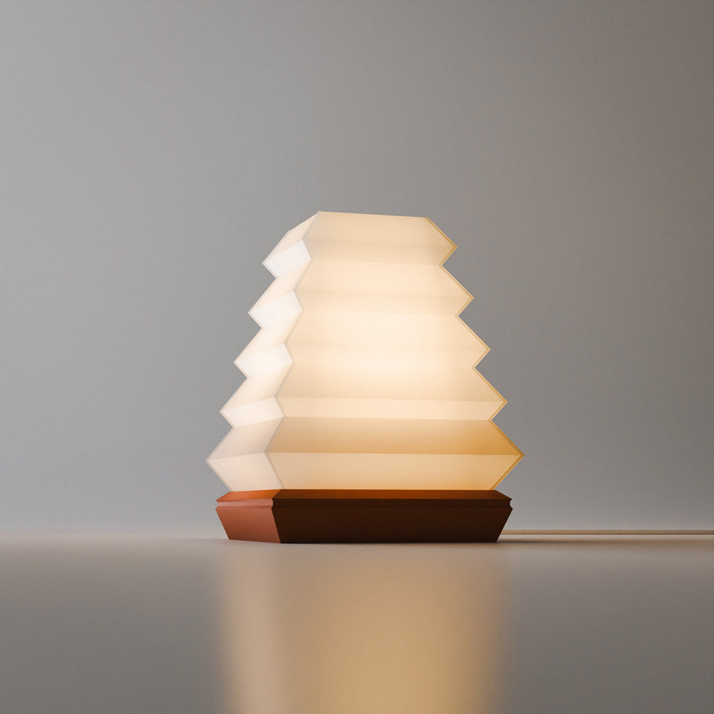 Tõri desk lamp with stepped architectural form, view 3