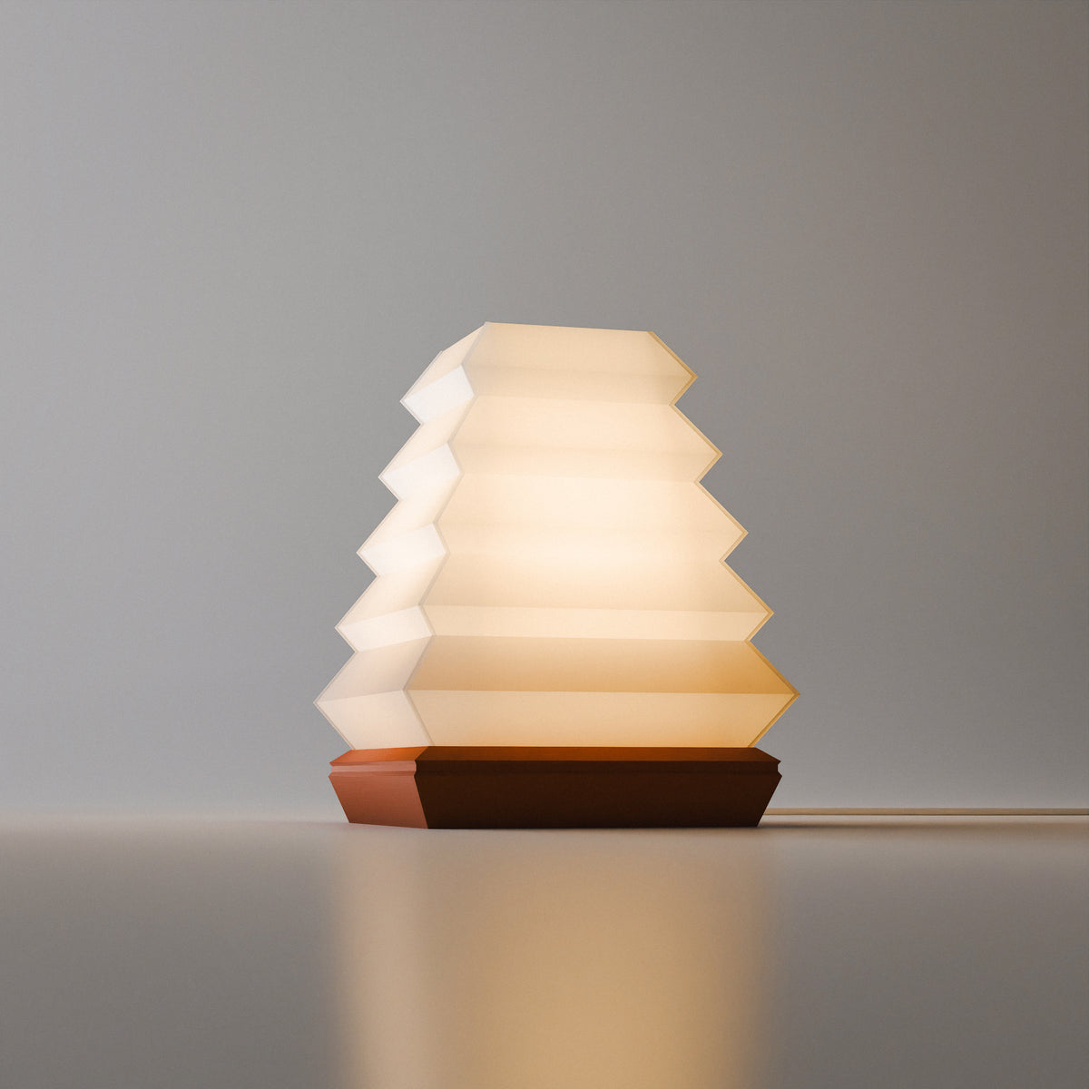 Tõri desk lamp with stepped architectural form, view 3