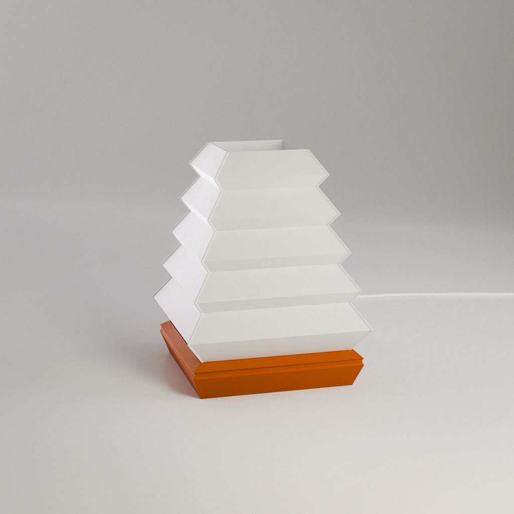 Tõri desk lamp with stepped architectural form, view 4