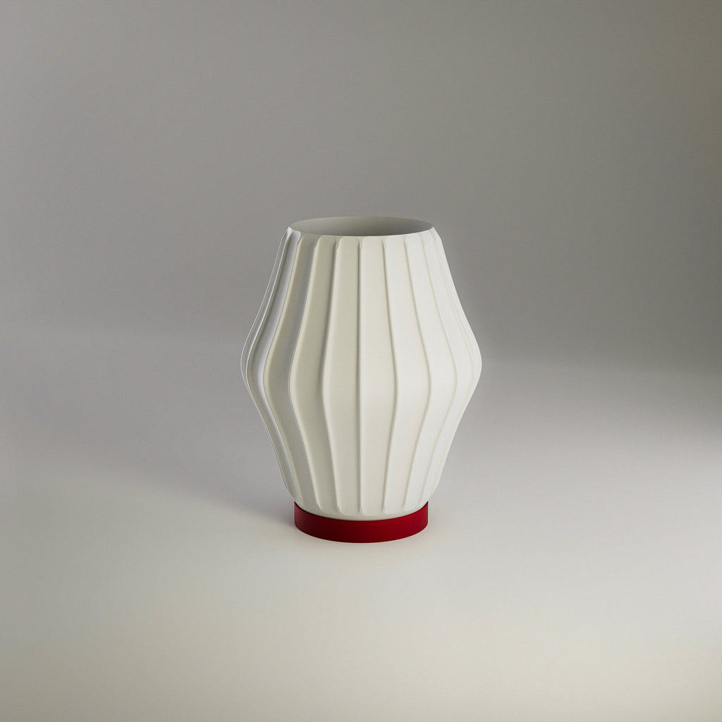 Akari minimalist table lamp with simple shade and modern base, view 3