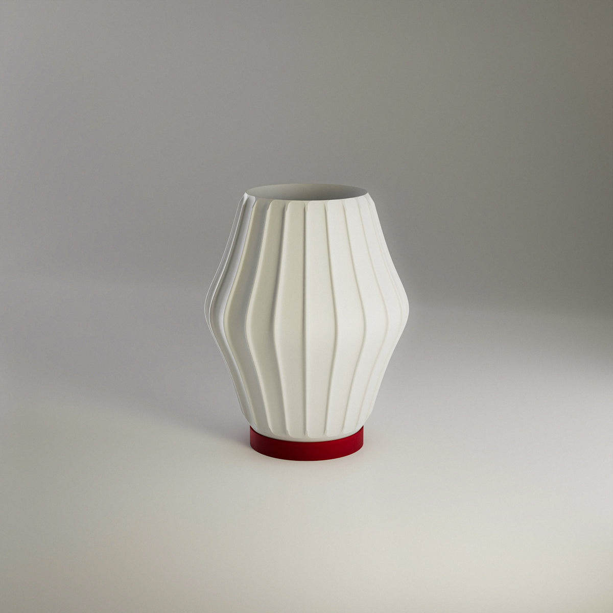 Akari minimalist table lamp with simple shade and modern base, view 3