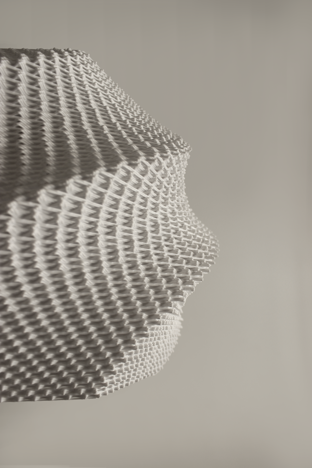 Sofia sculptural RippleMesh pendant lamp, view 5