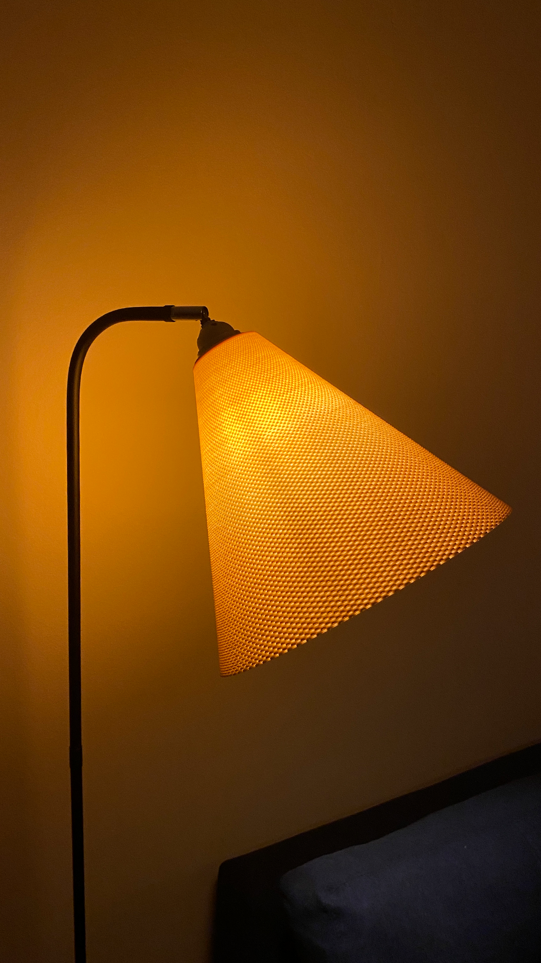 Dega pendant light with RippleMesh textured shade, view 2