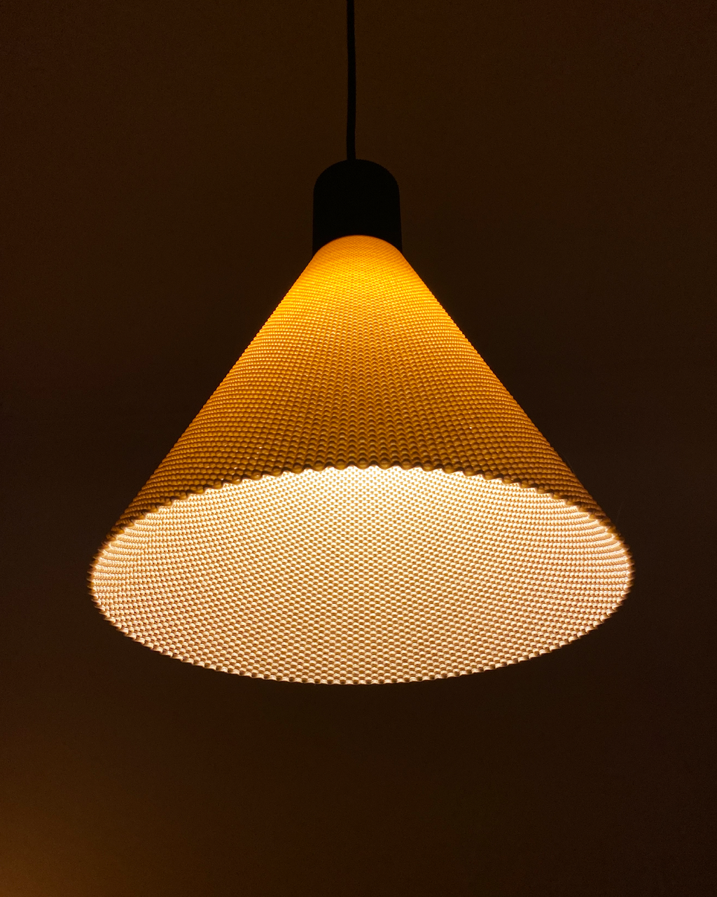 Dega pendant light with RippleMesh textured shade