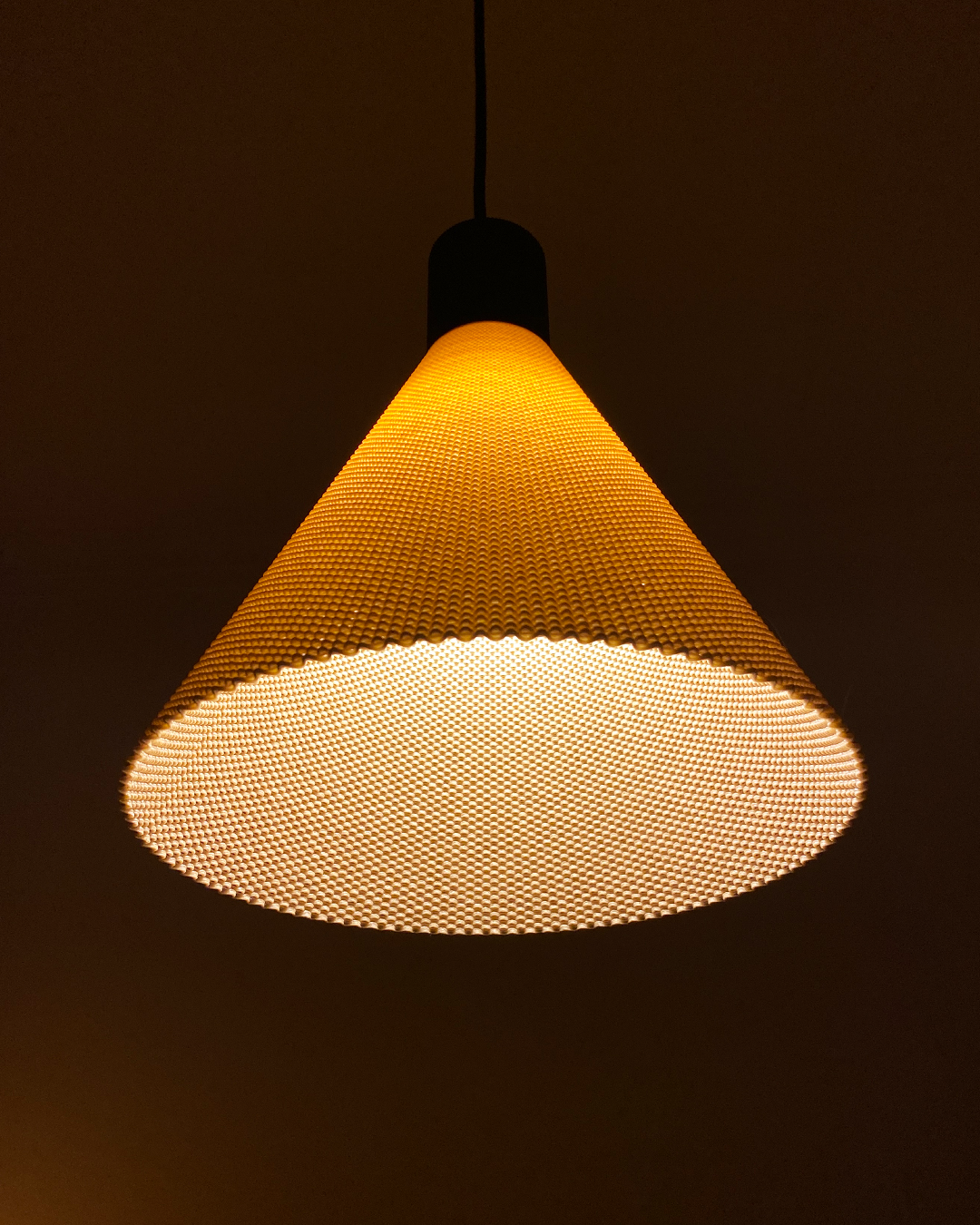 Dega pendant light with RippleMesh textured shade