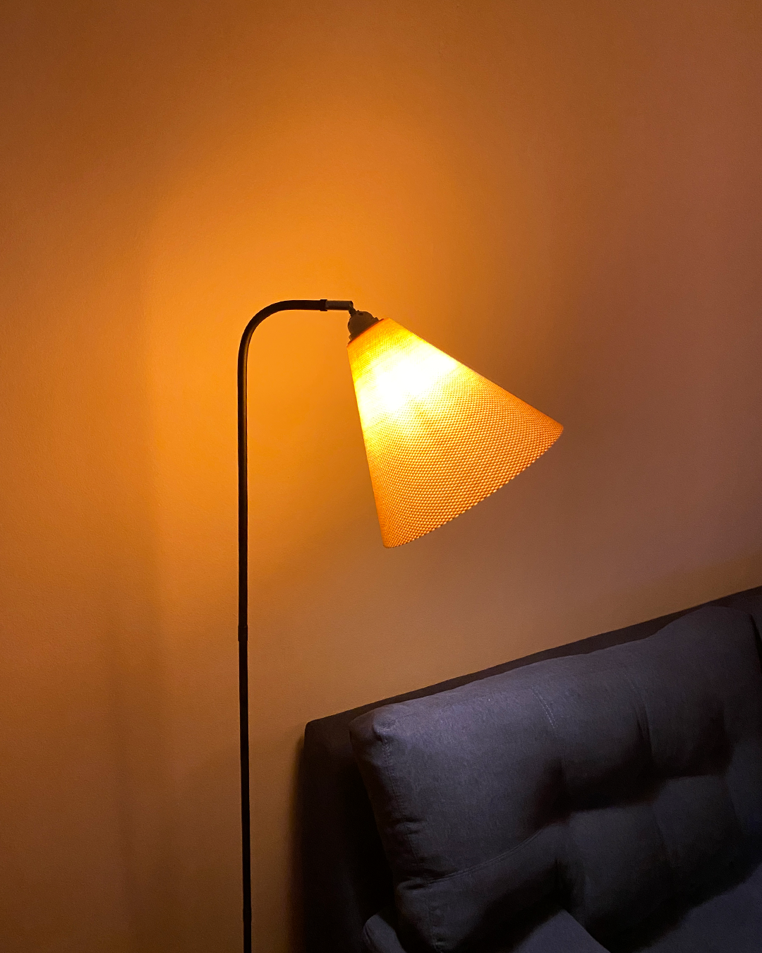 Dega pendant light with RippleMesh textured shade, view 3