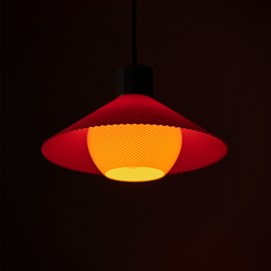 Orson retro UFO-shaped pendant light