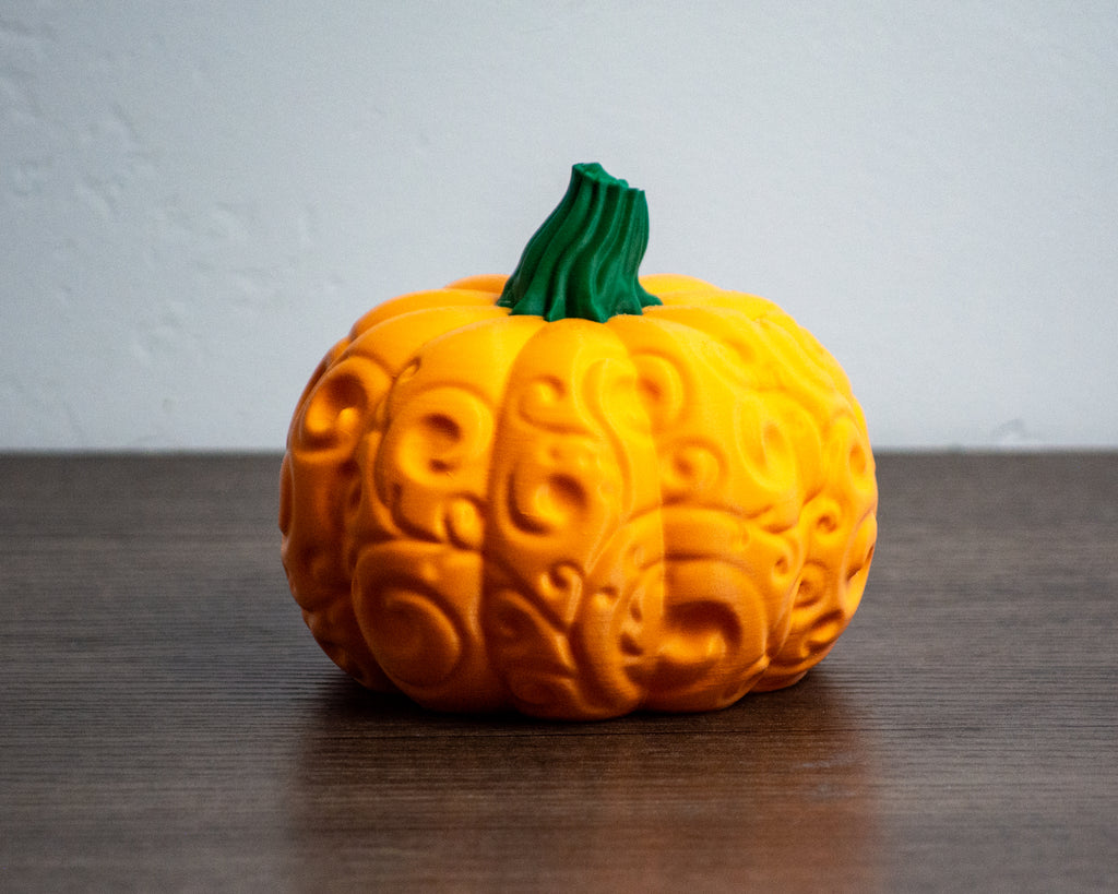 Spiral Swirl Decorative Pumpkin