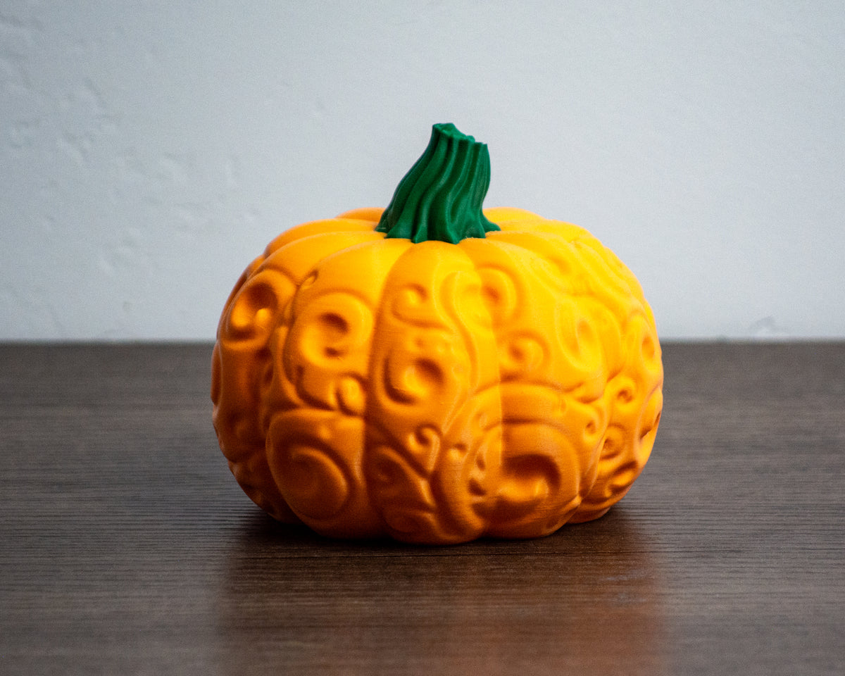 Spiral Swirl Decorative Pumpkin