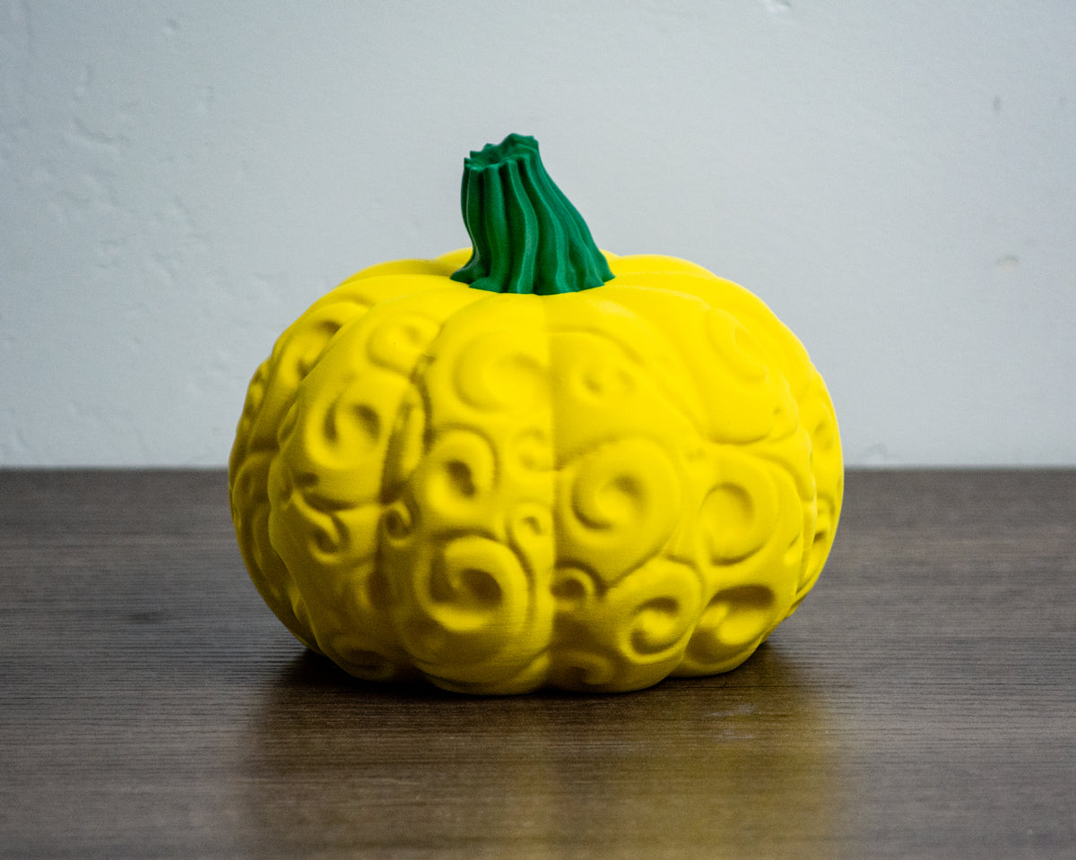 Spiral Swirl Decorative Pumpkin