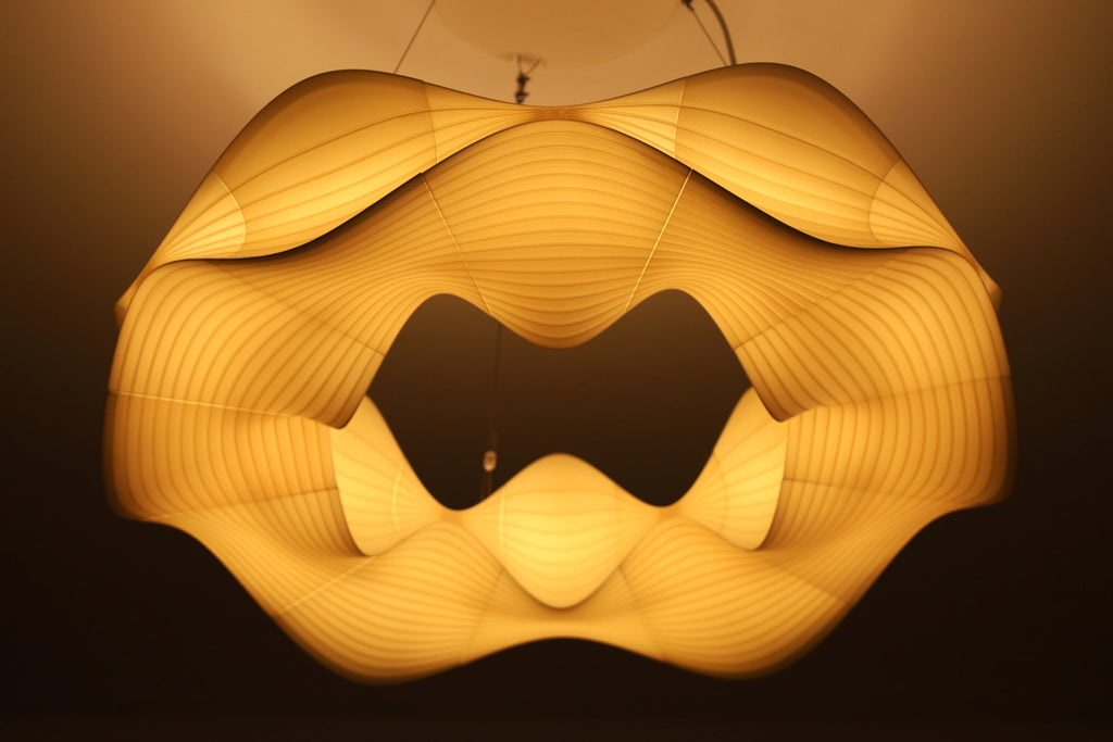 Sine Wave LED ring chandelier, view 5