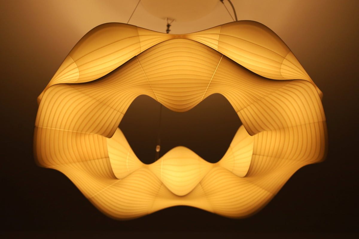 Sine Wave LED ring chandelier, view 5