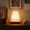Tõri desk lamp with stepped architectural form