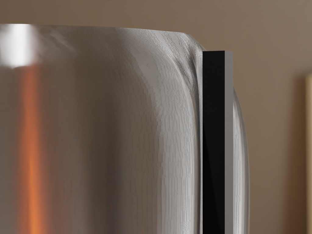 Inflate table lamp with puffy rounded shade on sculptural base, view 4