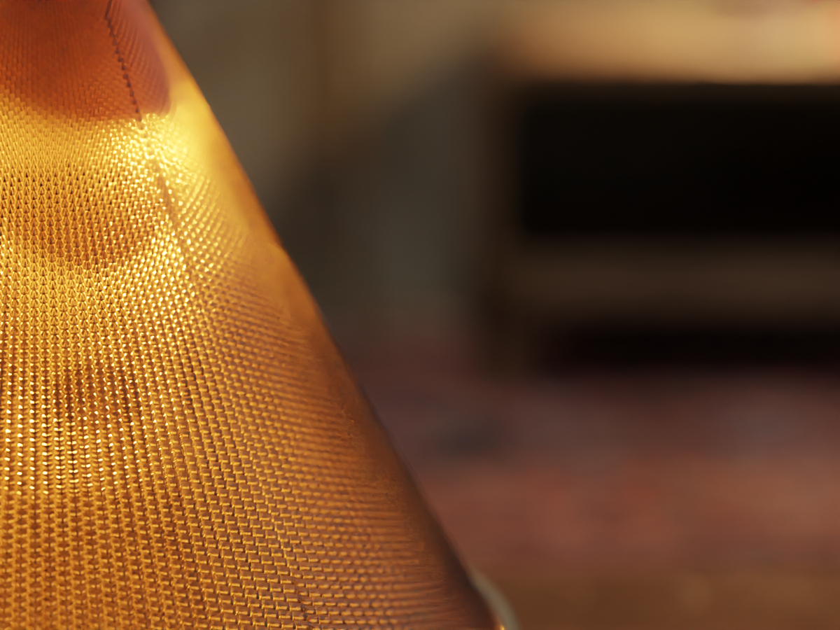 Nour tajine table lamp with raffia-look textured shade, view 2